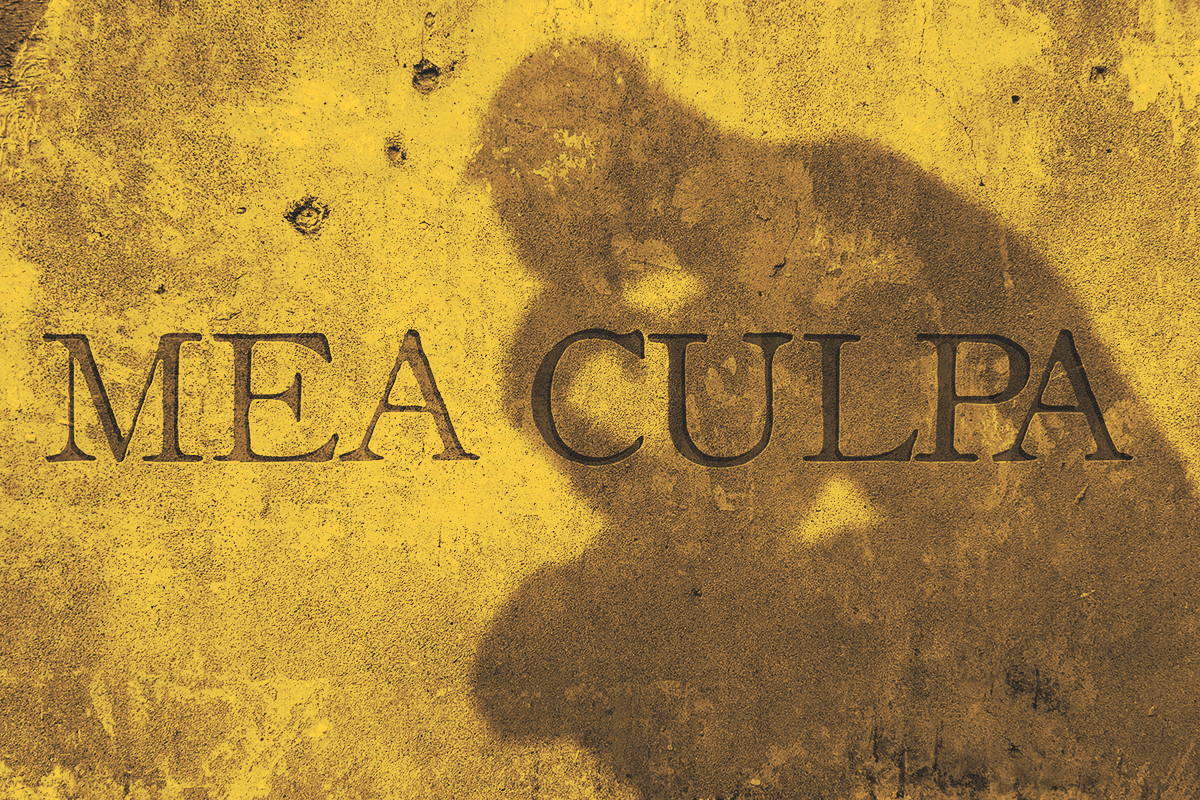 Mea culpa Latin phrase