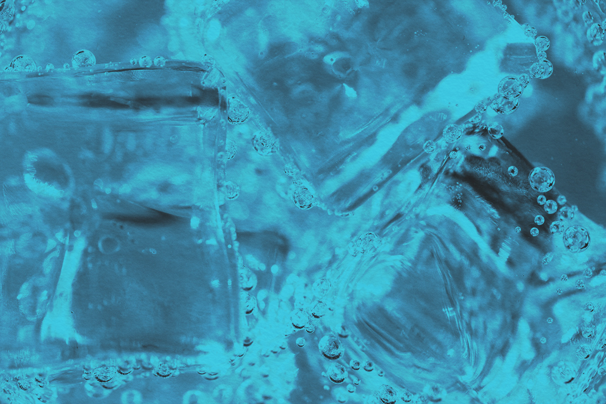 Close-up of ice cubes