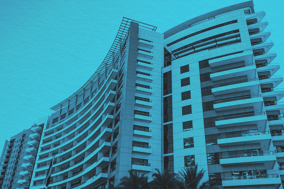 View of luxury hotel in Dubai