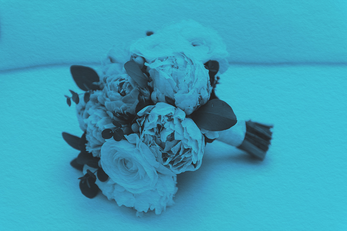 bouquet of peonies and roses