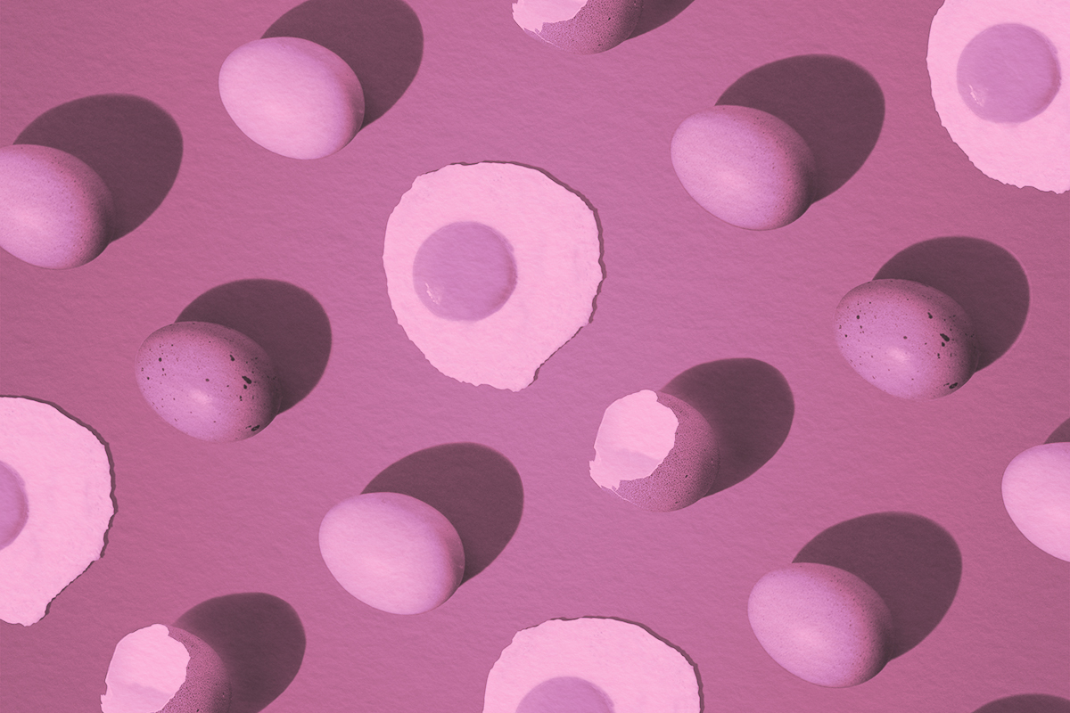 Egg repeated pattern