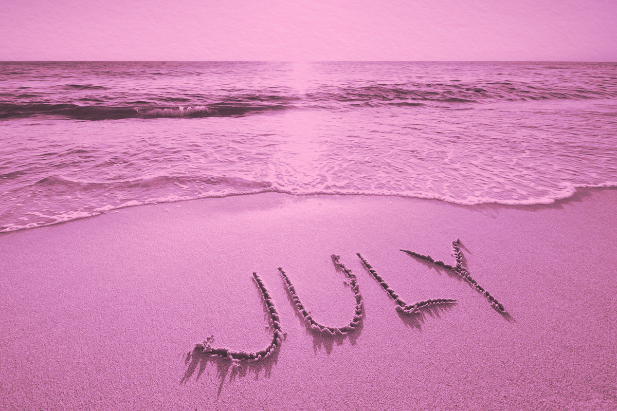 July written in the sand