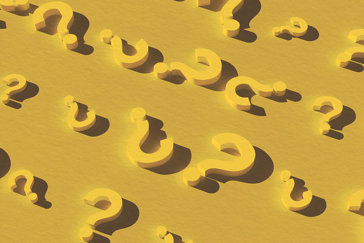 Several question marks