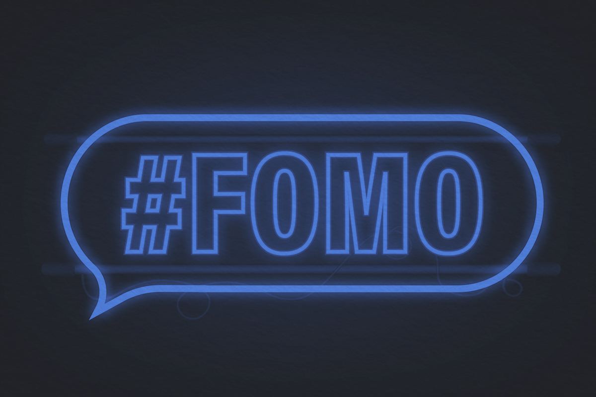 #FOMO on glow in the dark sign