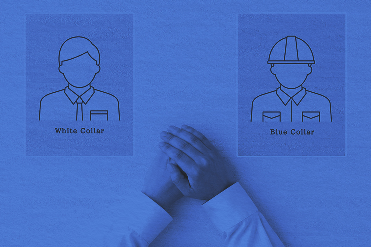 Choosing between white-collar or blue-collar career