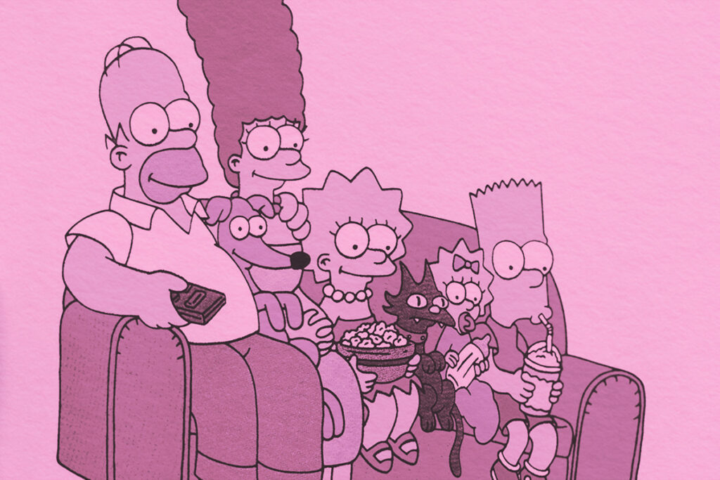 The Simpsons sitcom family